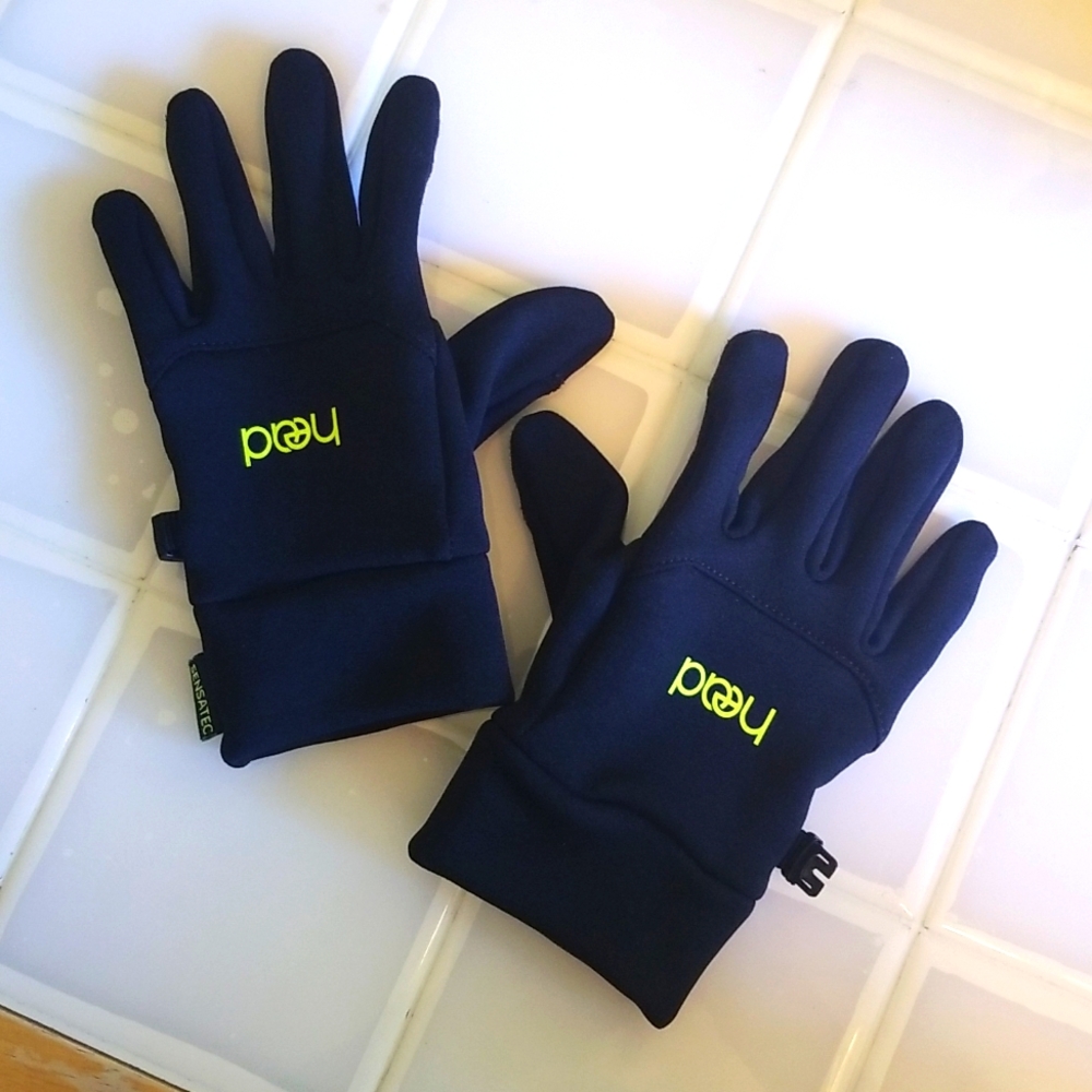 Head Sensatec Black Fleece Touchscreen Gloves Kids L/G/G